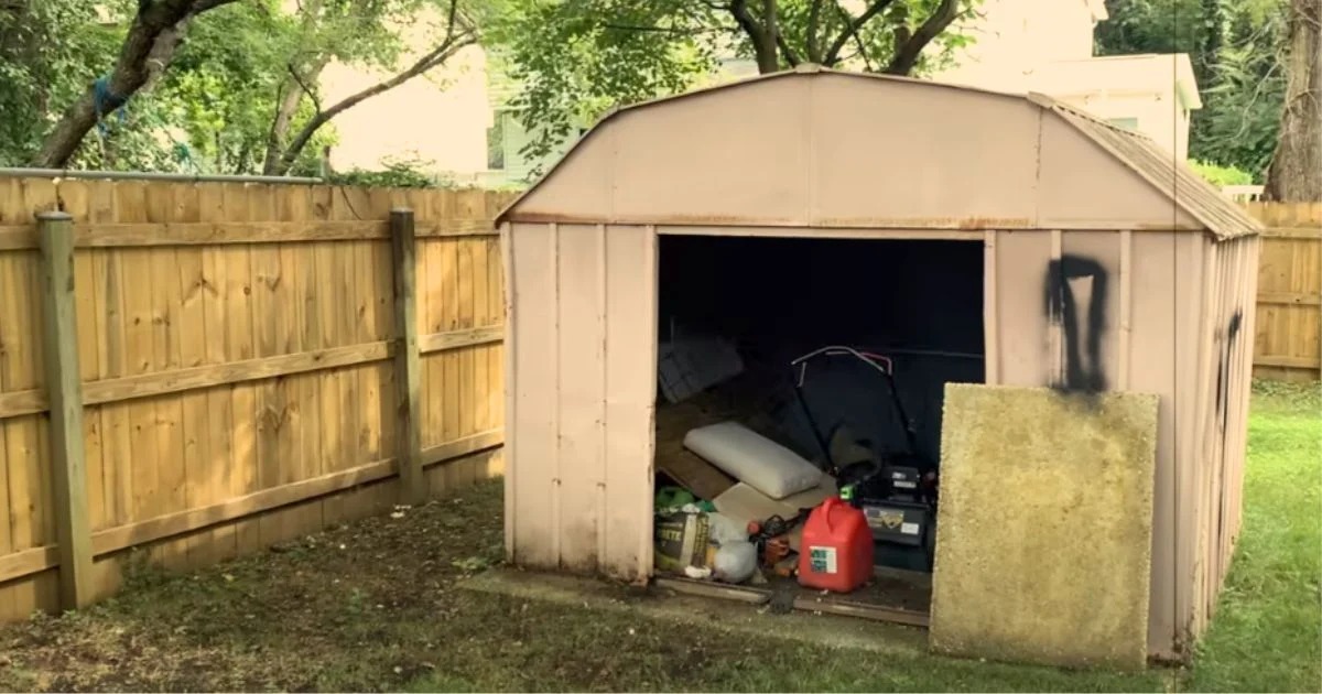 Man turns falling-down structure into ‘world’s nicest shed’ for $5,000 and shows how he did it